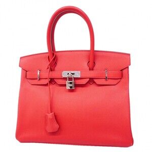 Hermes Birkin 30 handbag, Veau Epsom leather, Rouge Pivoine, □O stamp, ladies'.
